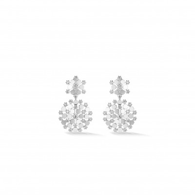 CHAUMET BEE DE EARRINGSROSE GOLD DIAMONDS 085407